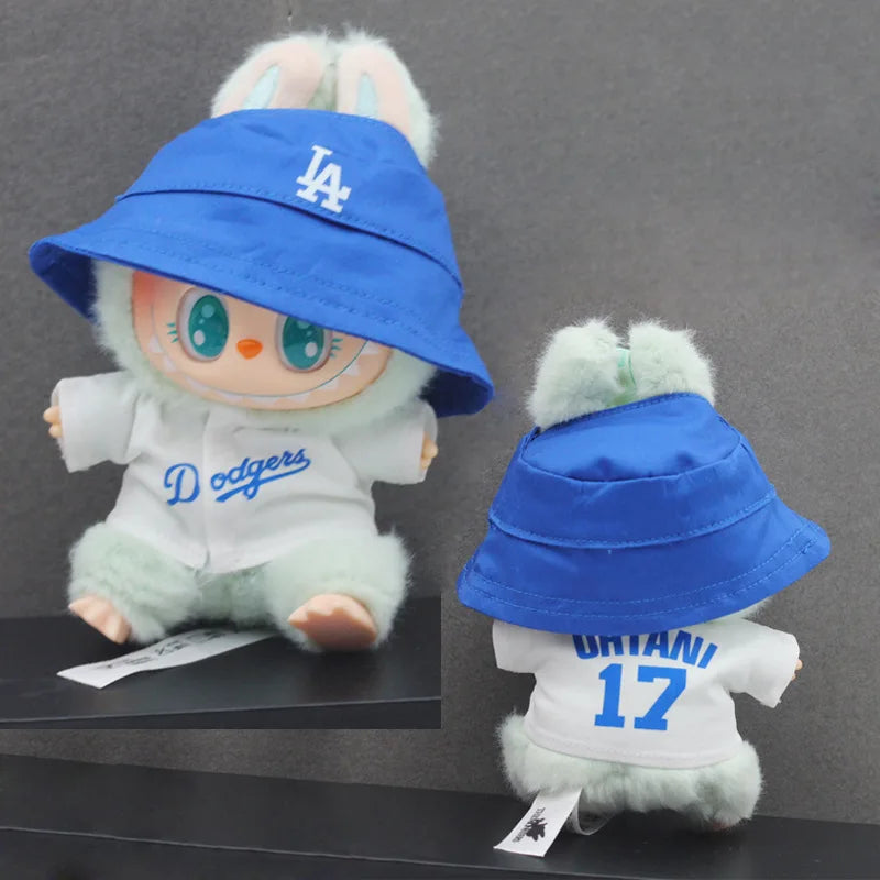Hot Labubu Doll Clothes Labubu Clothes Sitting Party Number 17 Baseball Set Clothes Children'S Clothes Diy Doll Accessories Gift