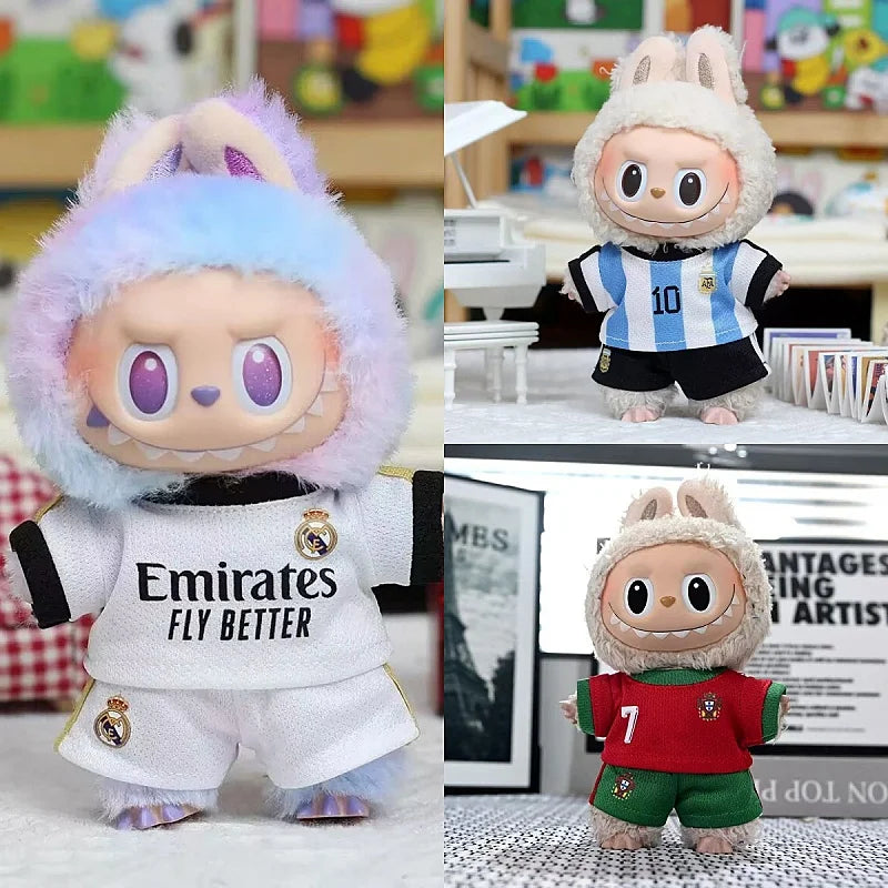 New 17Cm Labubu Accessories Clothes Designer Suitable for V1 V2 V3 Labubu Pendants Cute Personality Fashion Birthday Gift ﻿