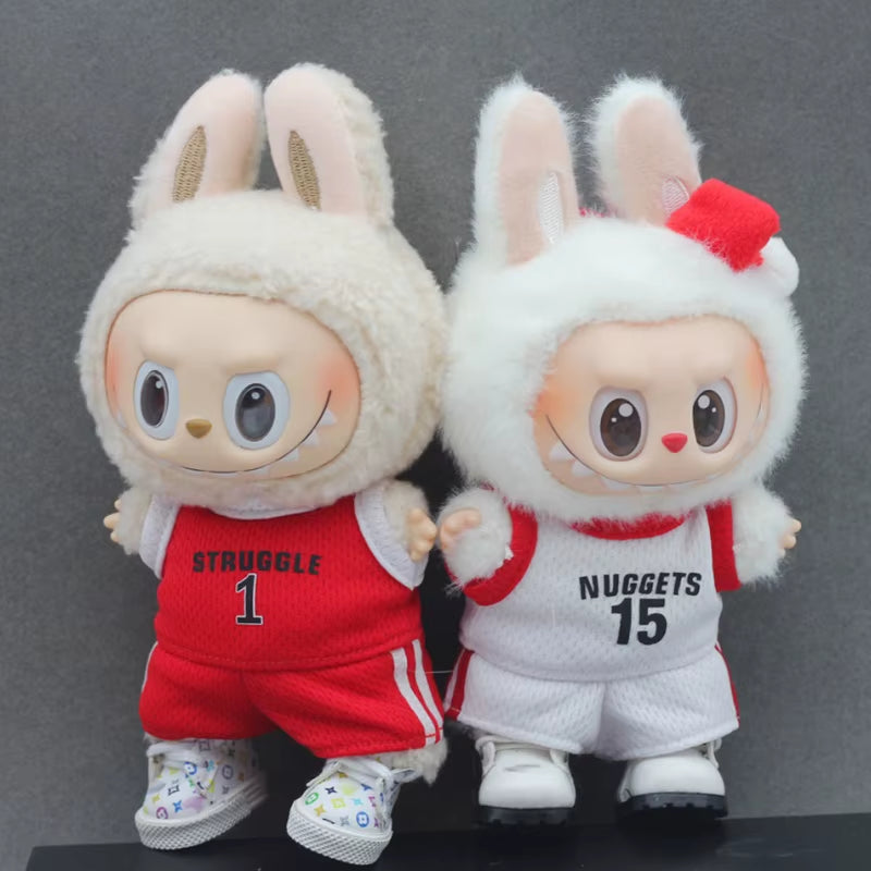 Clothes for Labubu Football and Basketball Uniforms Suitable for V1 V2 V3 Labubu Cute Fashion Set Clothing Outfit Accessory Gift