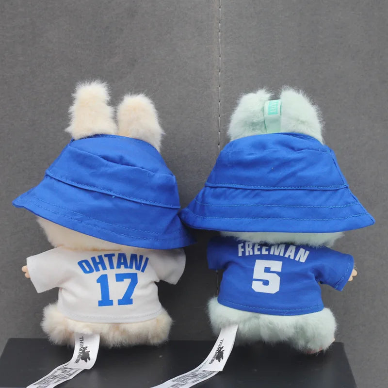 Hot Labubu Doll Clothes Labubu Clothes Sitting Party Number 17 Baseball Set Clothes Children'S Clothes Diy Doll Accessories Gift