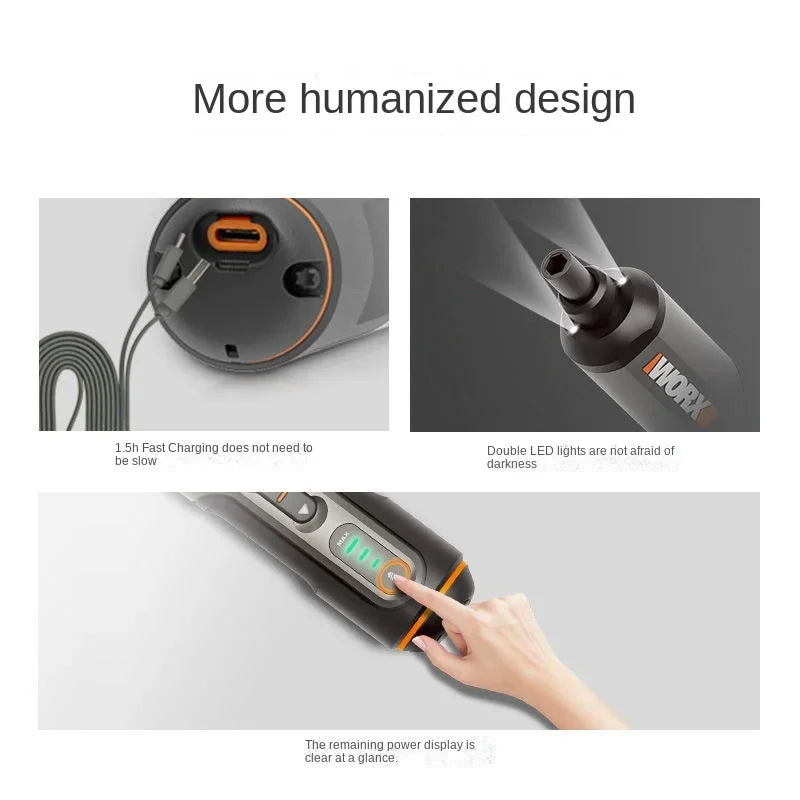 -Mini 4V Electric Screwdriver, WX240, Wireless Electric Screwdriver, USB Handle, Electric Drill Tool WX240.7/WX240/WX242