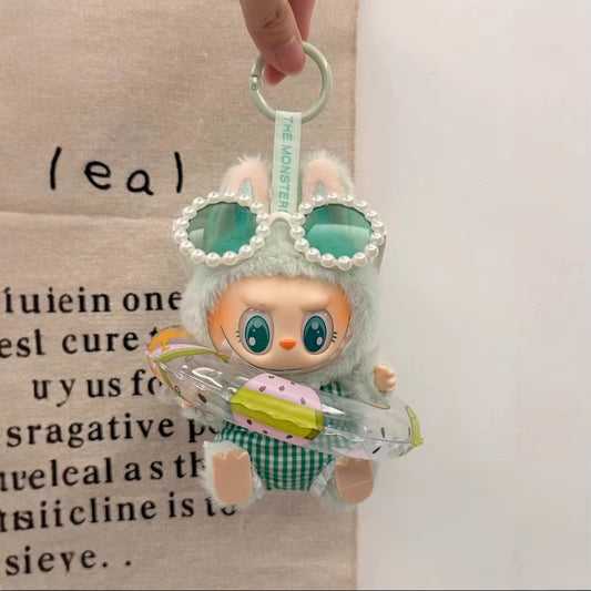 Doll'S Clothes Outfit Accessories for Ropa Labubu Cotton Doll Swimsuit Glasses Beach Diving Surfboard Straw Bag Labubu Clothes