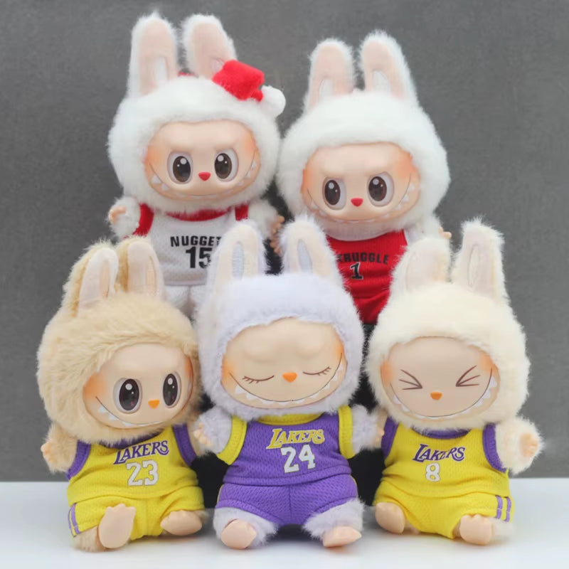 Clothes for Labubu Football and Basketball Uniforms Suitable for V1 V2 V3 Labubu Cute Fashion Set Clothing Outfit Accessory Gift