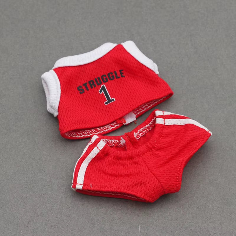 Clothes for Labubu Football and Basketball Uniforms Suitable for V1 V2 V3 Labubu Cute Fashion Set Clothing Outfit Accessory Gift